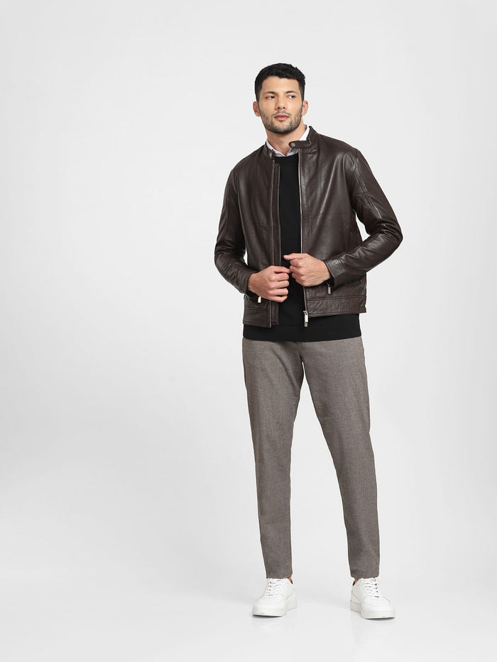 Dark Brown Leather Jacket