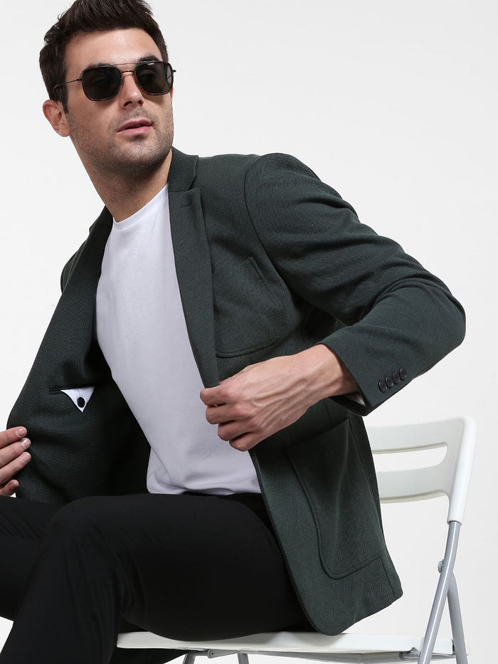 Dark Green Formal Blazer