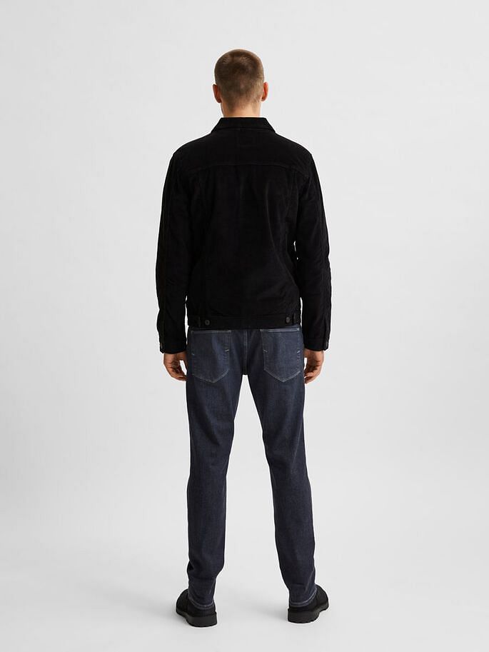 Dark Grey Mid Rise Organic Cotton Slim Fit Jeans