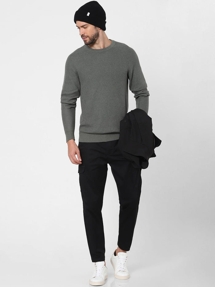 Dark Grey Organic Cotton Pullover