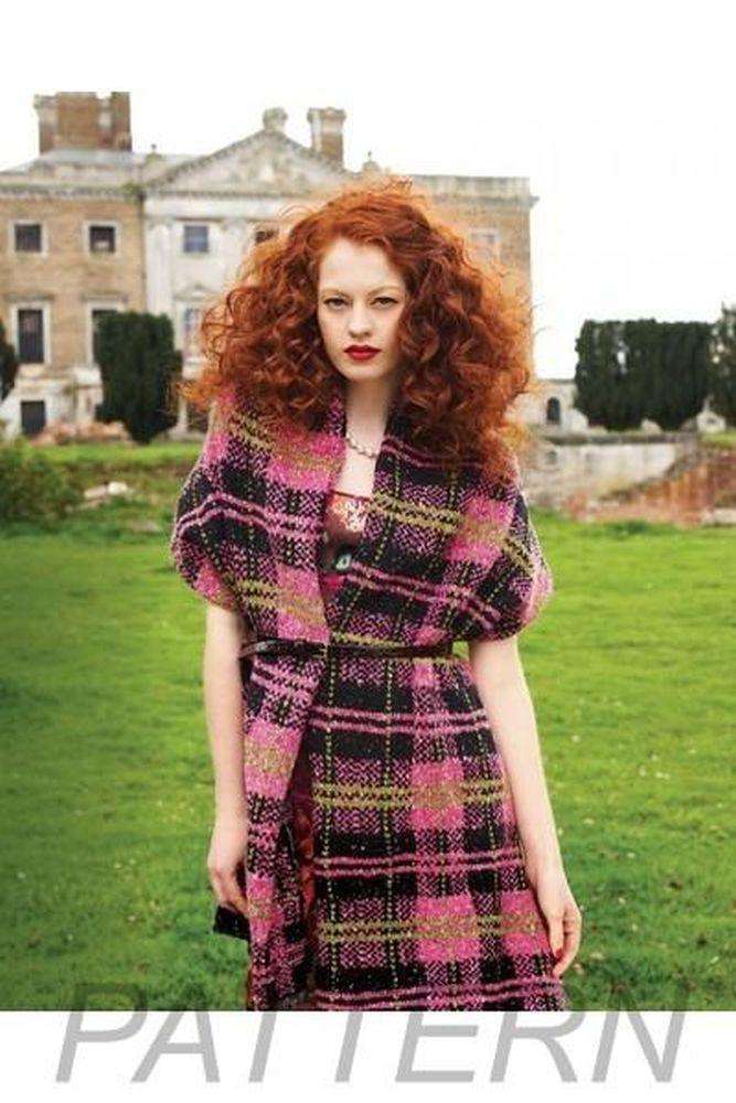 Debbie Bliss 02 Tartan Wrap PATTERN ONLY-Patterns-Debbie Bliss-Alpaca Direct