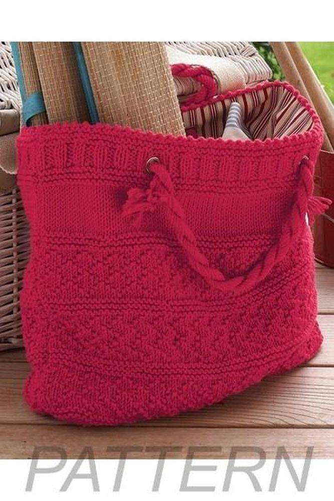 Debbie Bliss 14 Guernsey-Style Bag PATTERN ONLY-Patterns-Debbie Bliss-Alpaca Direct