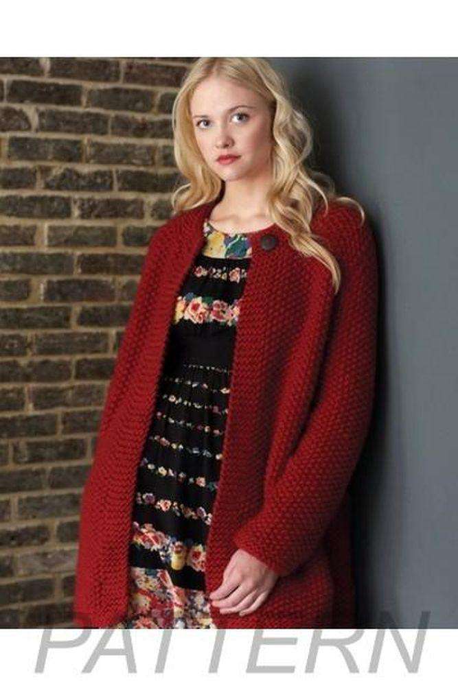 Debbie Bliss Moss Stitch Coat PATTERN ONLY-Patterns-Debbie Bliss-Alpaca Direct