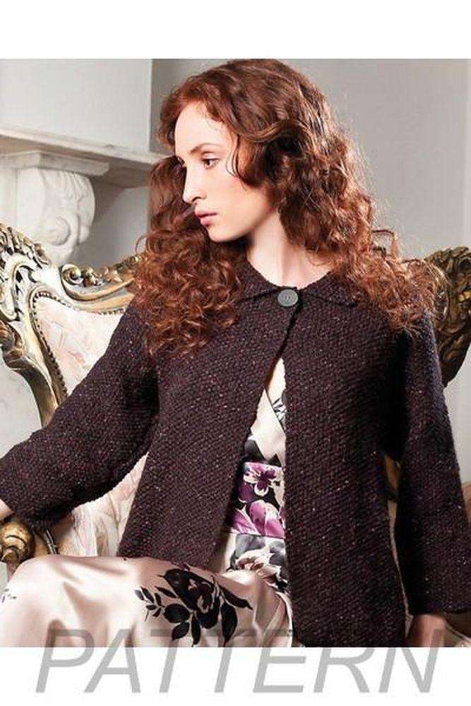 Debbie Bliss Moss Stitch Jacket PATTERN ONLY-Patterns-Debbie Bliss-Alpaca Direct
