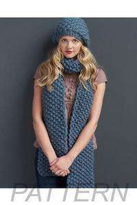 Debbie Bliss Moss Stitch Scarf & Daisy Stitch Hat PATTERN ONLY-Patterns-Debbie Bliss-Alpaca Direct