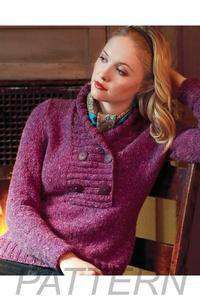 Debbie Bliss Shawl Collared Sweater PATTERN ONLY-Patterns-Debbie Bliss-Alpaca Direct