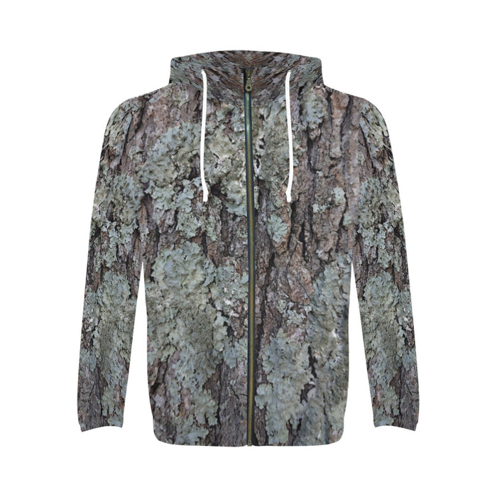 Descendants of the Island Hunt Club Camo Men's All Over Print Full Zip Hoodie (Model H14)