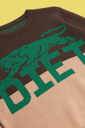 Diet Starts Monday - Panther Knit Sweater - Brown - Clique Apparel