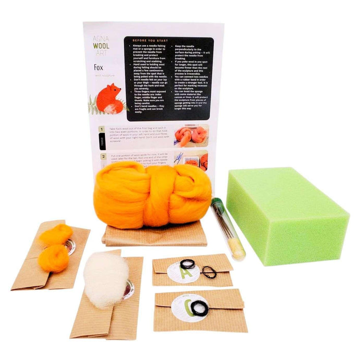 DIY Kit - Needle Felting - Fox by Benzie Design