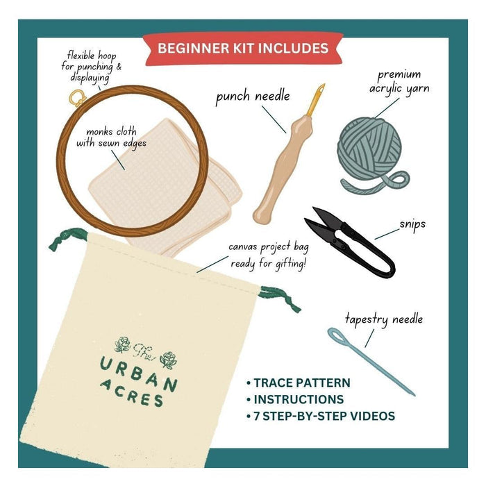 DIY Kit - Tiger Punch Needle Kit by The Urban Acres