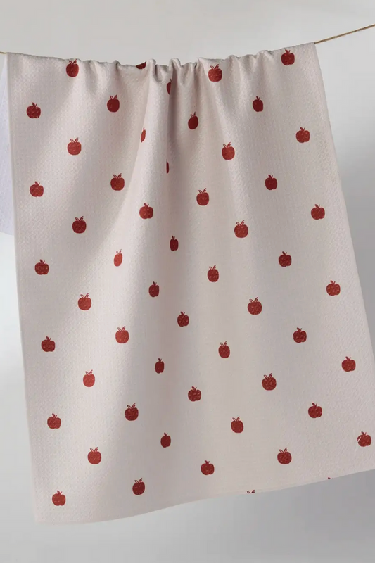 Dotty Apple Tea Towel, adeline boutique, dallas boutique, boutique