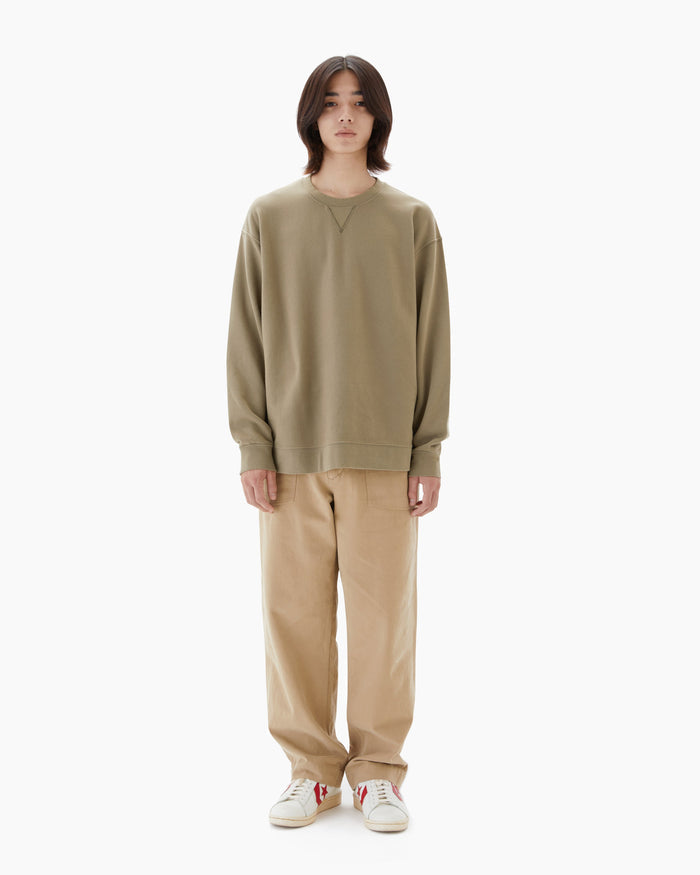 Dyed Stock Crewneck Mud