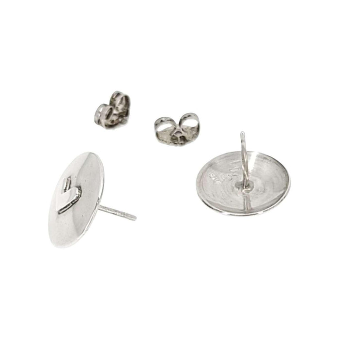Earrings - Heart Dome Studs (Sterling Silver) by imakecutestuff