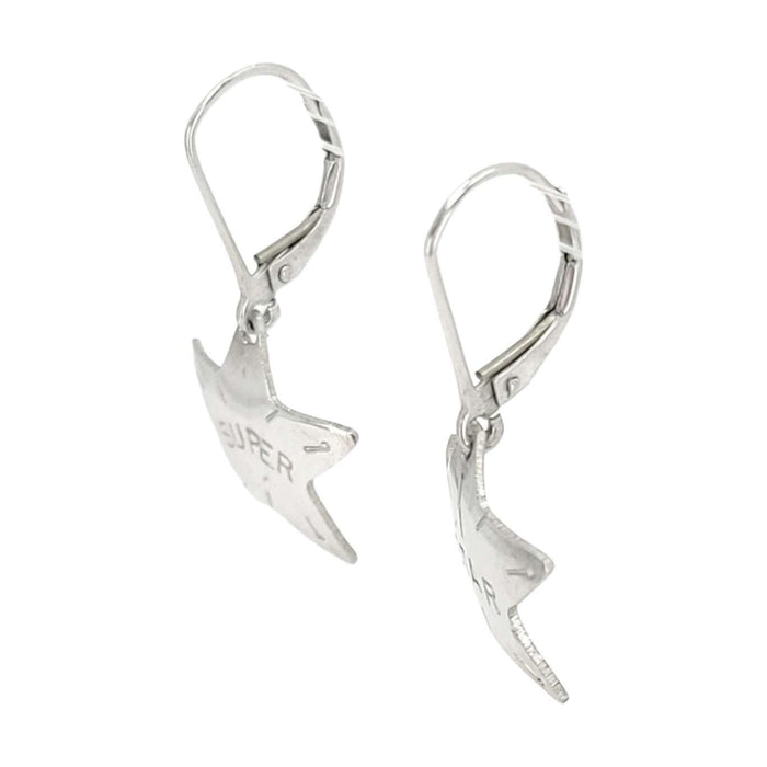 Earrings - Medium SUPER STAR Drops (Sterling Silver) by imakecutestuff