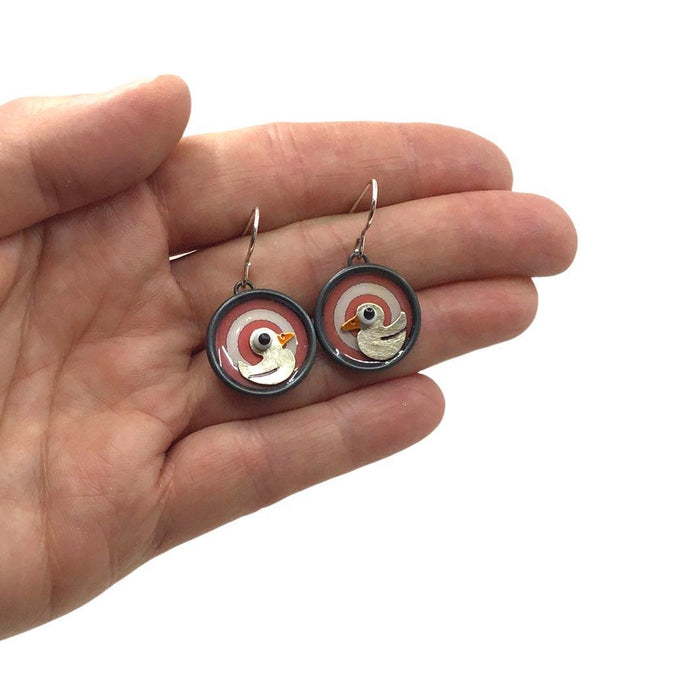 Earrings - Sitting Duck by Chickenscratch