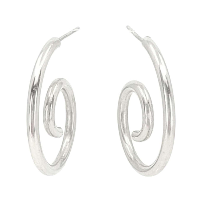 Earrings - Spiral Posts (Sterling Silver) by imakecutestuff