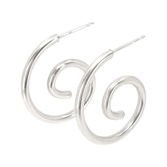Earrings - Spiral Posts (Sterling Silver) by imakecutestuff