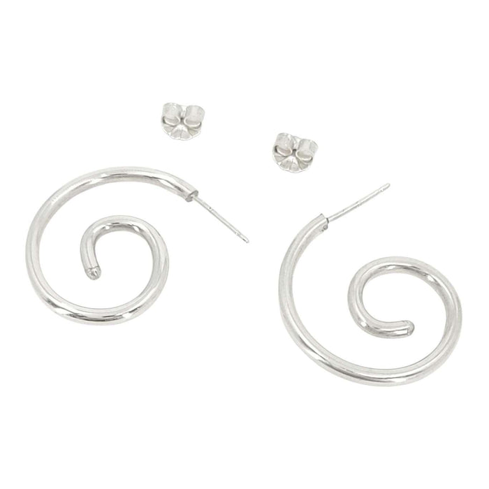 Earrings - Spiral Posts (Sterling Silver) by imakecutestuff