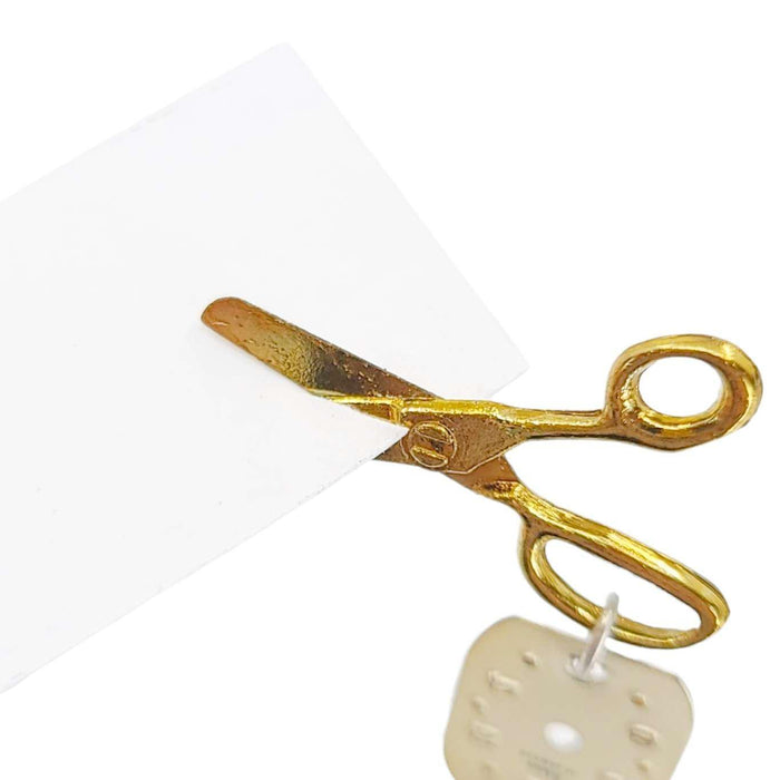 Earrings - Tiny Tools Scissors Watch Dials by Christine Stoll Studio