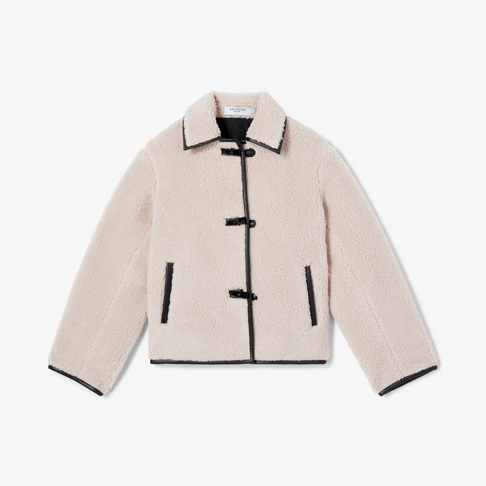 packshot image of the eli jacket in travertine