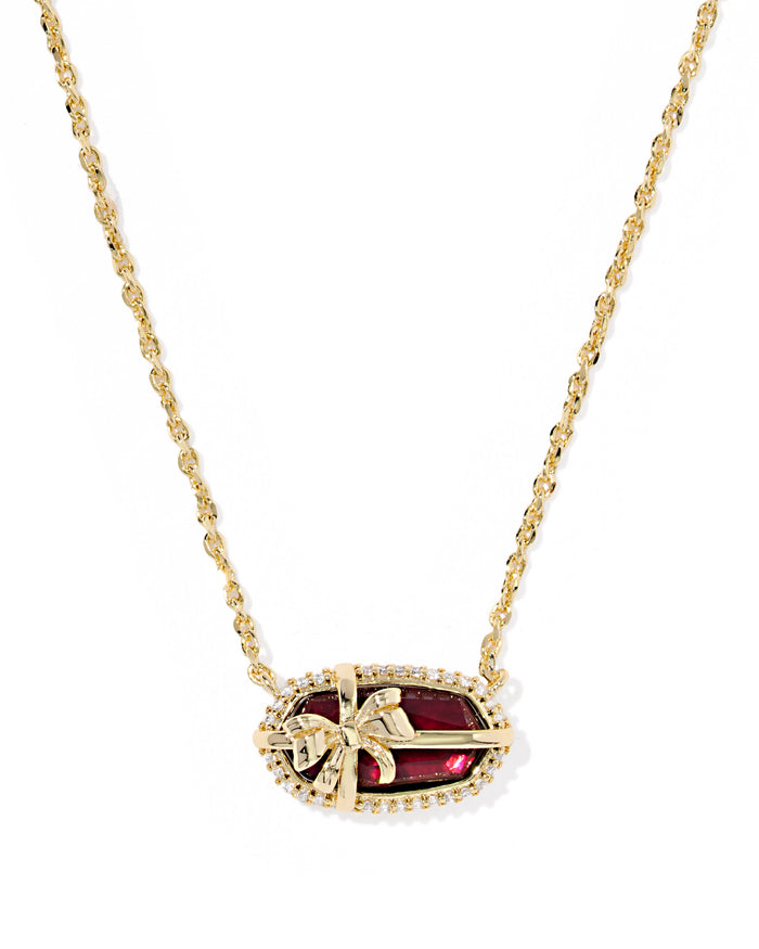 Elisa Bow Short Pendant Necklace