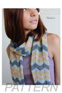 Ella Rae Phoenix DK Chevron Scarf PATTERN ONLY-Patterns-Ella Rae-Alpaca Direct
