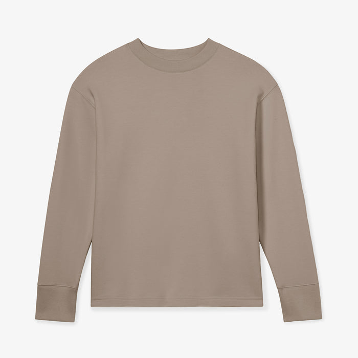 Packshot image of the Ellie Pullover - Light French Terry in Light Truffle