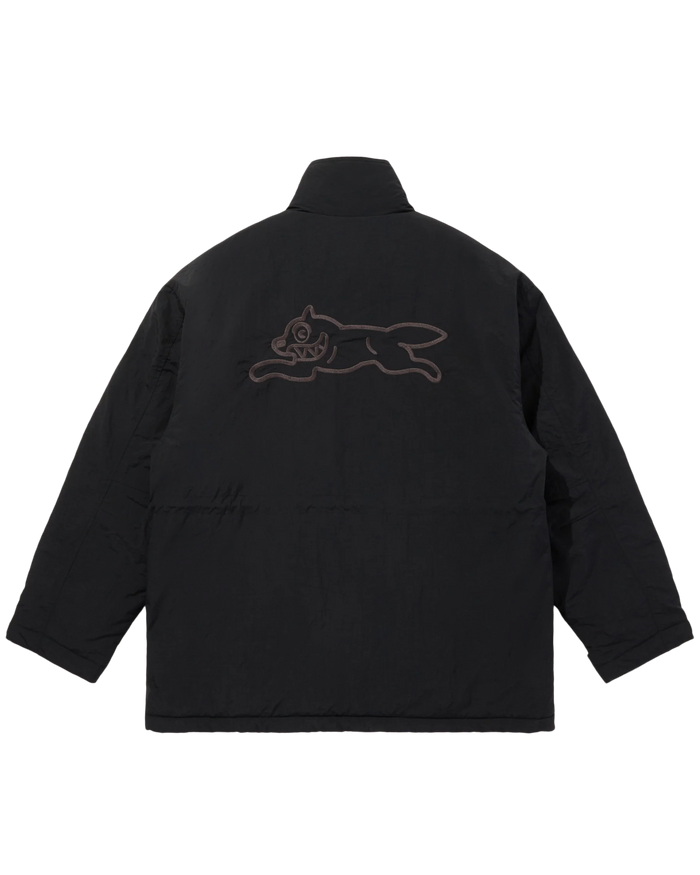 Embroidered Logo Nylon Coat