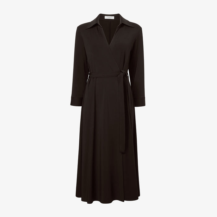 packshot image of the emmett dress in black