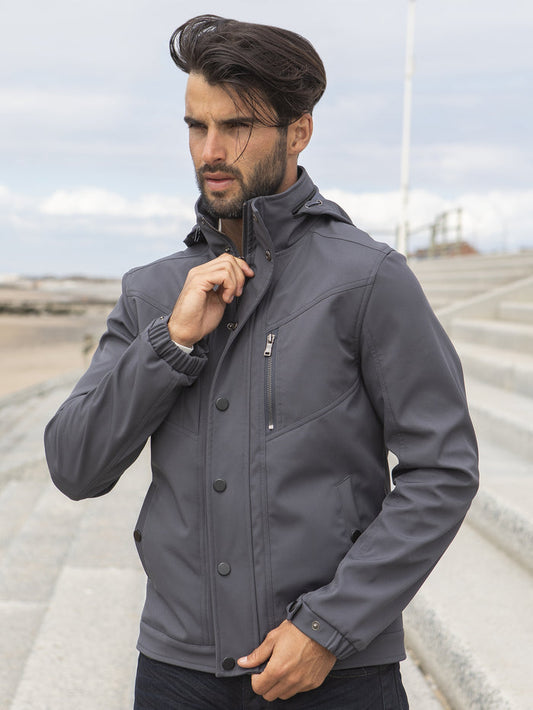 EJK590 Black ETO Clearance | Designer Men's Black Zip Jacket Style React ETO RAWDENIM