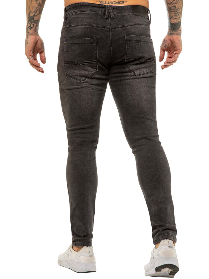 EM624 ETO | Mens Designer Basic Hyperstretch Blue Jeans ETO RAWDENIM