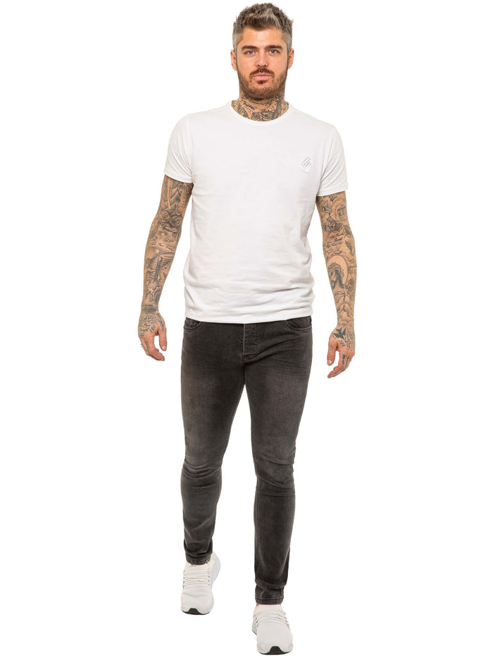 EM624 ETO | Mens Designer Basic Hyperstretch Blue Jeans ETO RAWDENIM