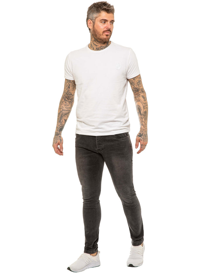 EM624 ETO | Mens Designer Basic Hyperstretch Blue Jeans ETO RAWDENIM