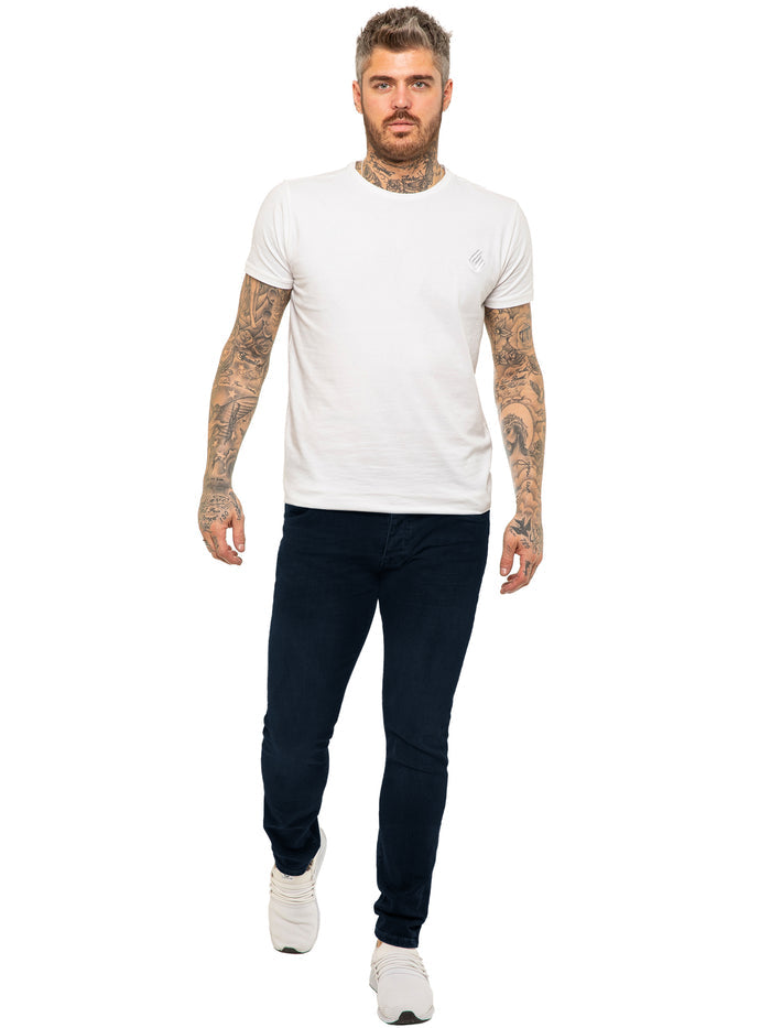 EM624 ETO | Mens Designer Basic Hyperstretch Blue Jeans ETO RAWDENIM