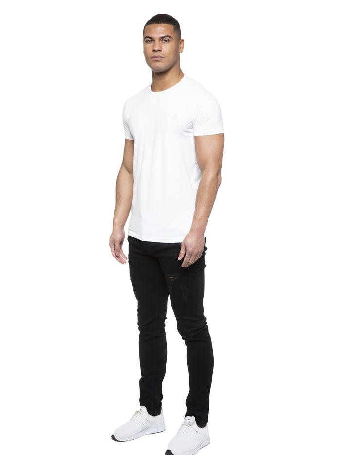 EM625 ETO | Mens Designer Hyperstretch Skinny Fit Distressed Jeans ETO RAWDENIM