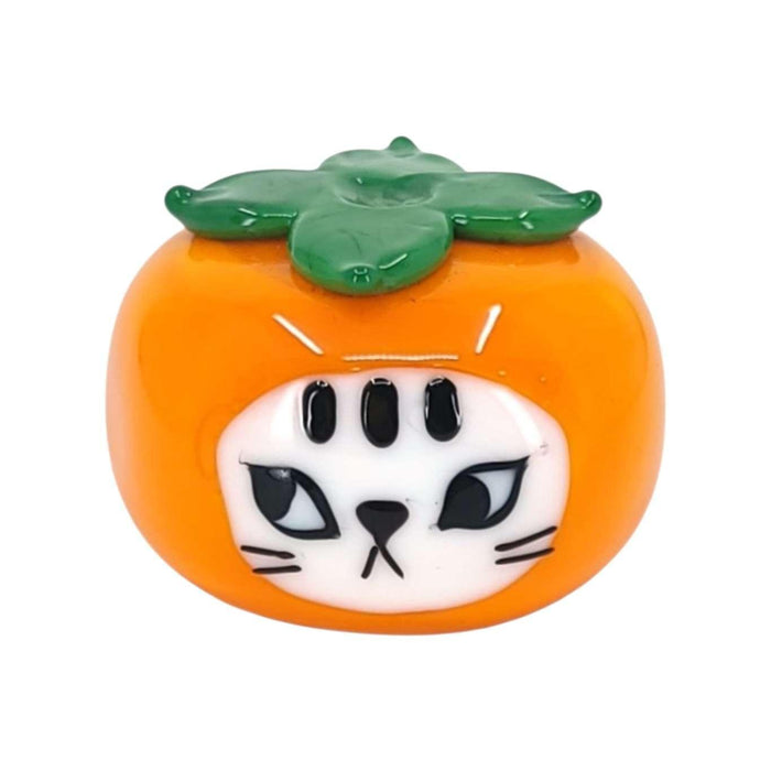 Figurine - Persimmon Kitty Lampwork Glass by Shang Daili