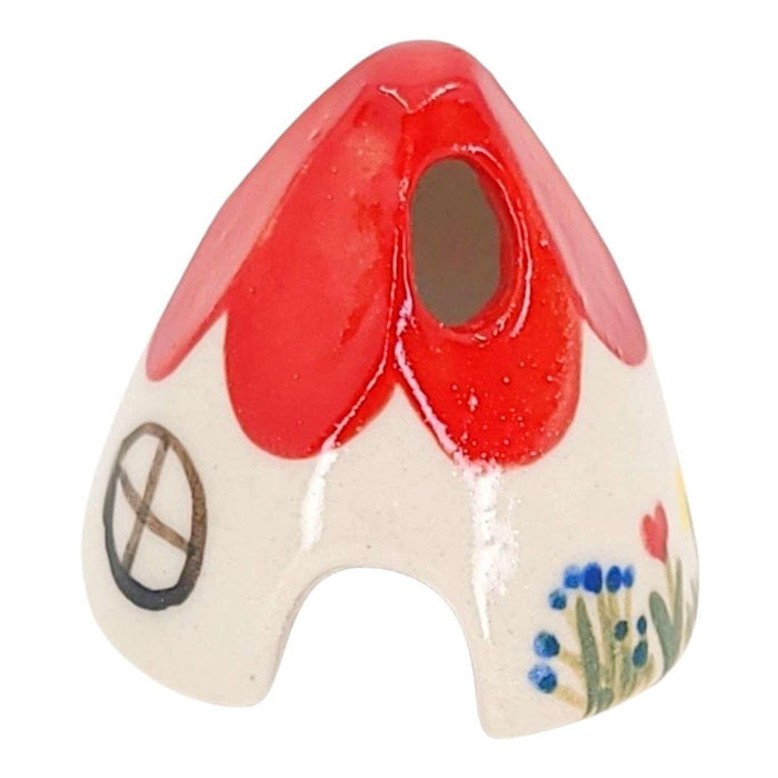 Figurine Set - Mouse House Incense Burner (Red) by Spalted Home
