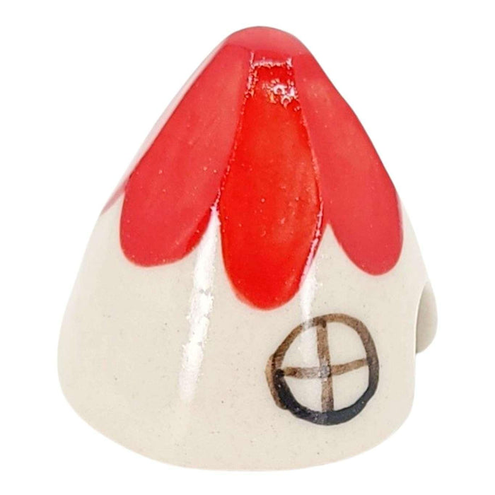 Figurine Set - Mouse House Incense Burner (Red) by Spalted Home