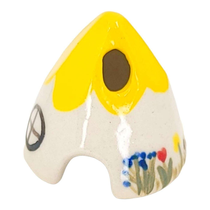 Figurine Set - Mouse House Incense Burner (Yellow) by Spalted Home
