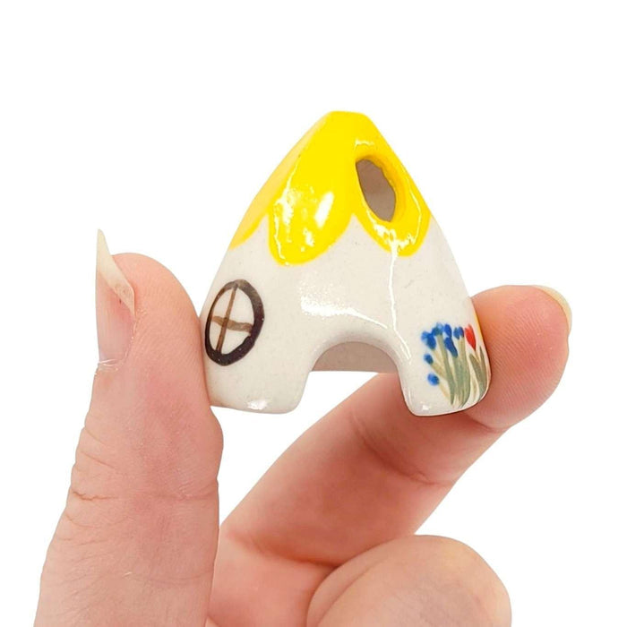 Figurine Set - Mouse House Incense Burner (Yellow) by Spalted Home