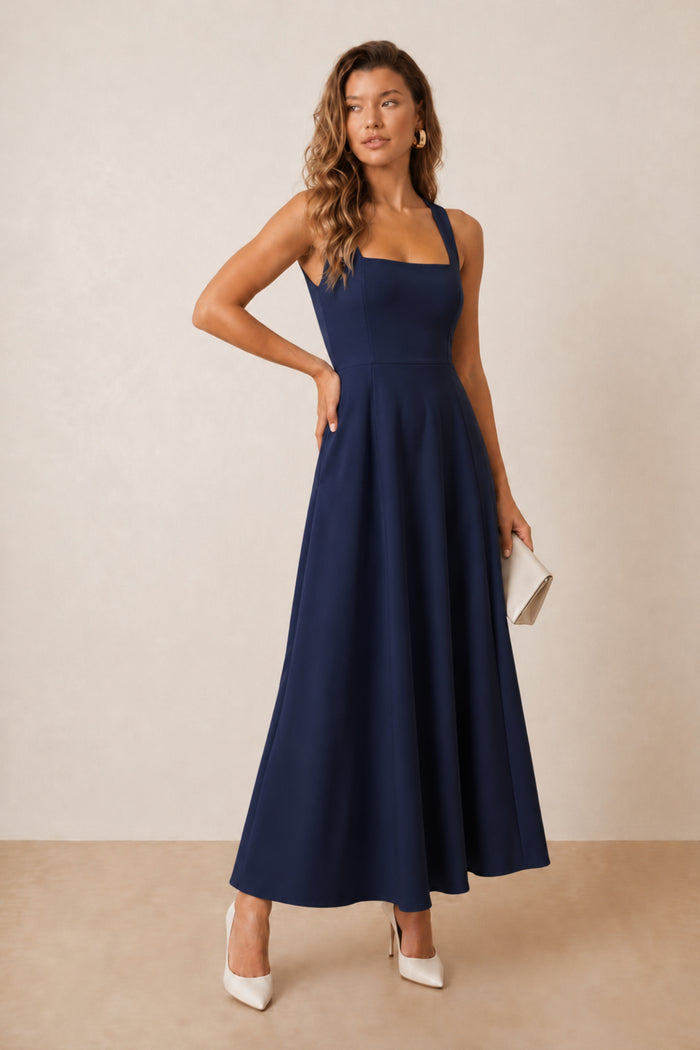 Fit and Flare Midi Dress
