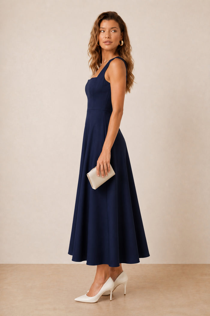 Fit and Flare Midi Dress