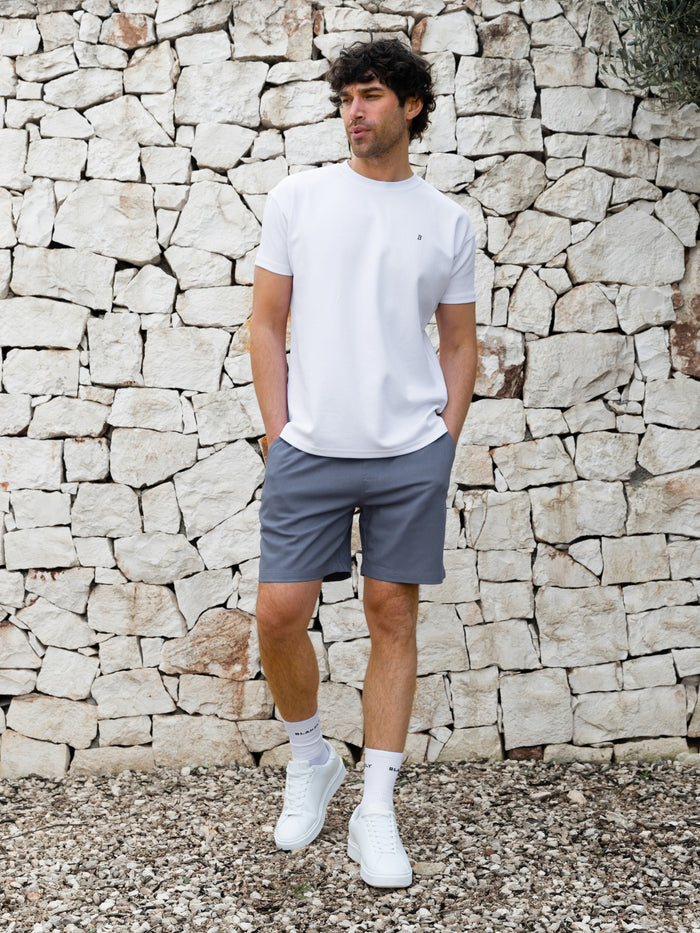 Freddie Relaxed Linen Shorts - Blue