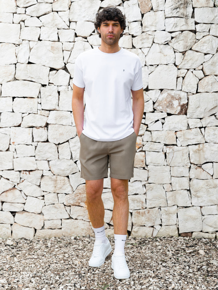 Freddie Relaxed Linen Shorts - Brown