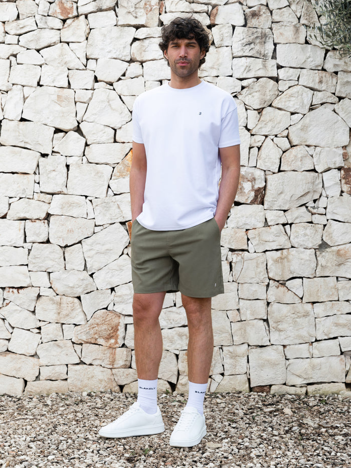 Freddie Relaxed Linen Shorts - Khaki