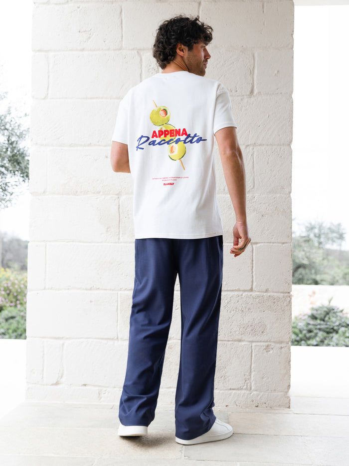 Freddie Relaxed Linen Trousers - Navy