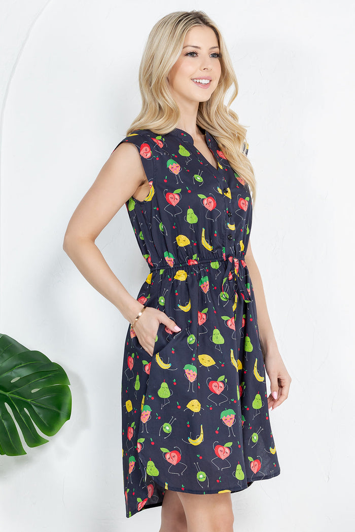 French Cafe Dress Fruity