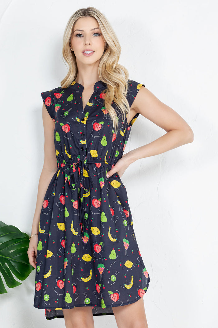 French Cafe Dress Fruity