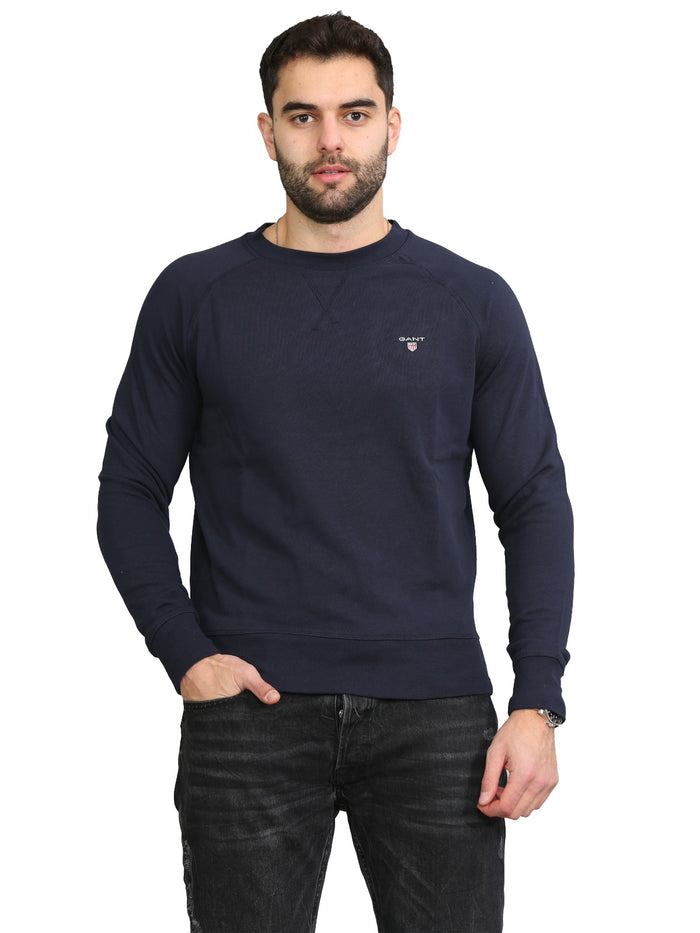 GANT_ORIGINAL Gant Mens Crew Neck Pullover Sweatshirt S-2XL GANT RAWDENIM