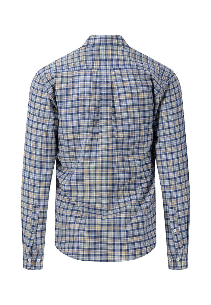 Gemustertes Hemd mit Button-Down-Kragen